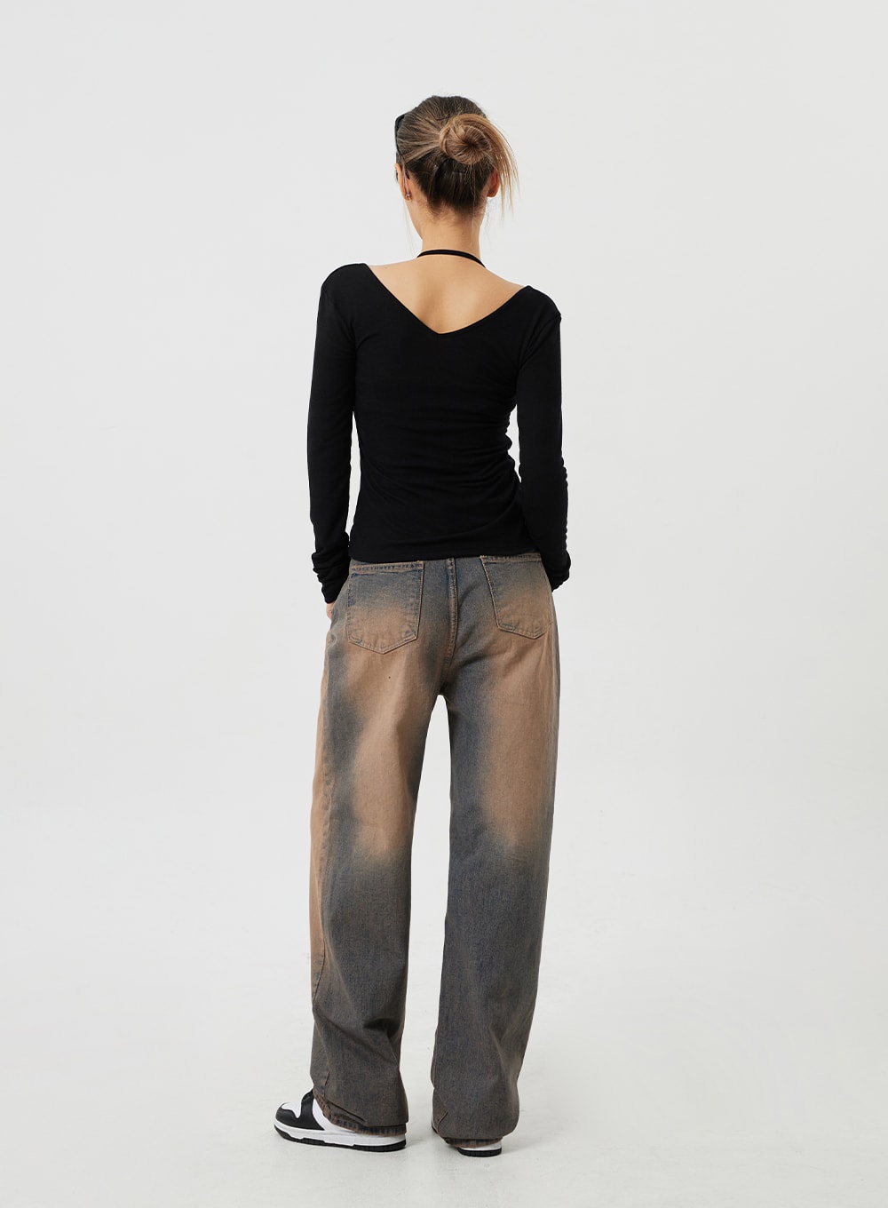 Brown Wash Jeans CM303