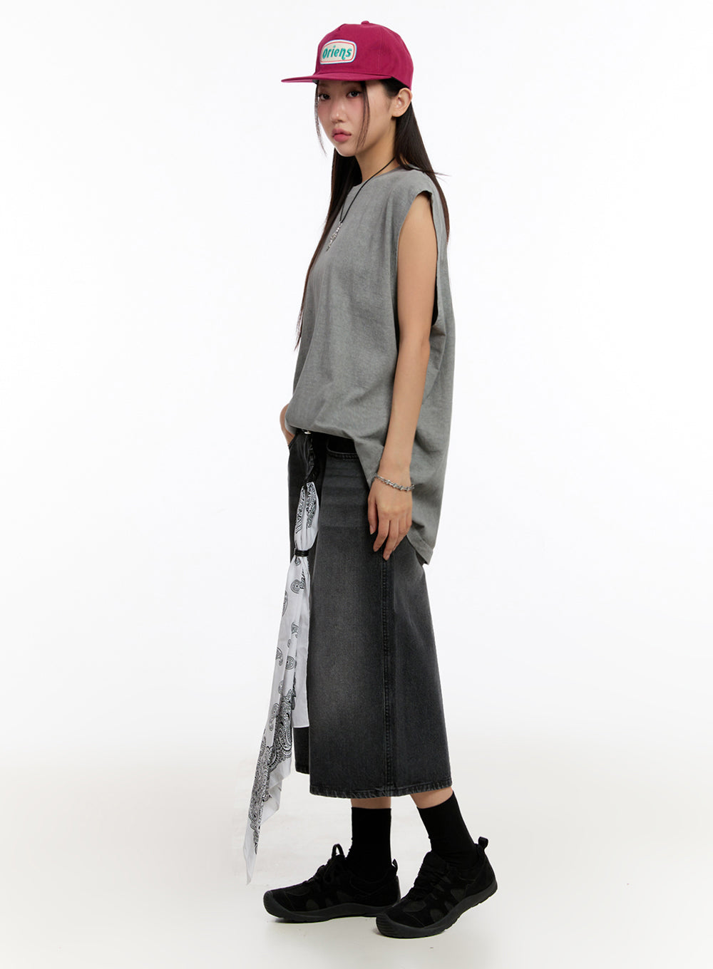 Relaxed-Fit Washed Tank Top IU509