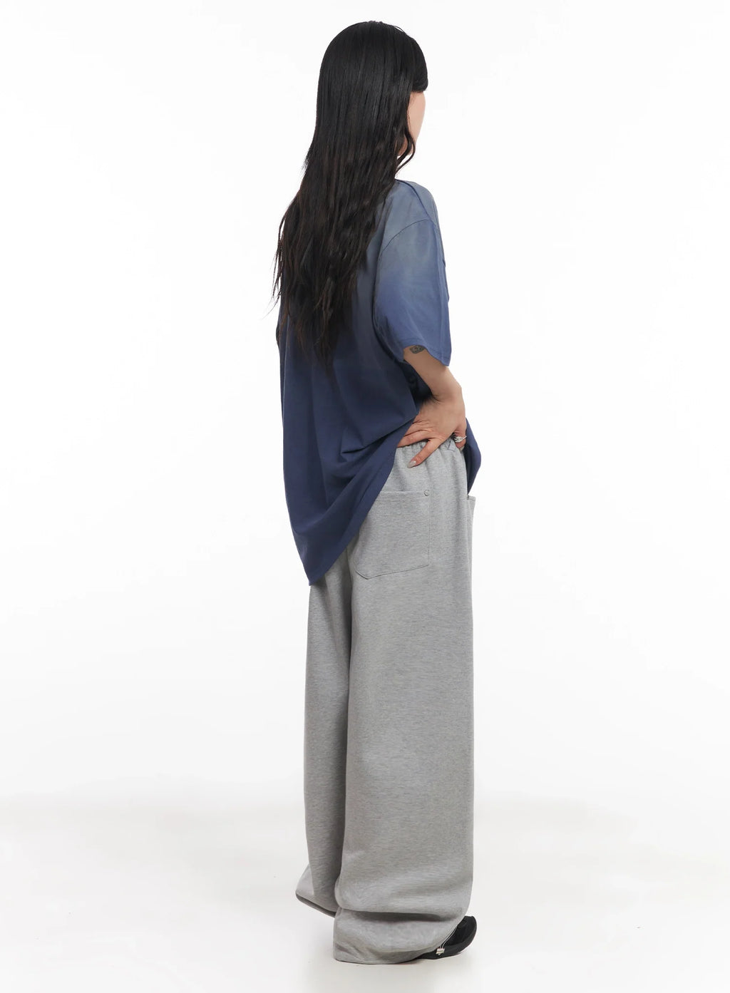 Oversized Gradient Fade T-Shirt IC503