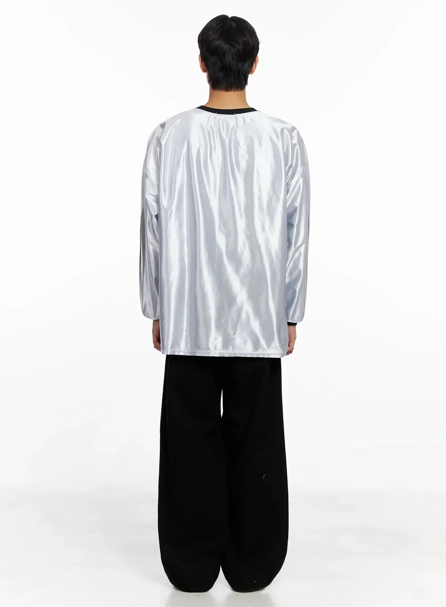 Men's Metallic Sporty Long Sleeve IO517