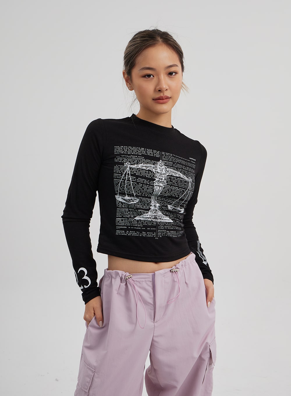 Drawstring Cargo Baggy Pants CF313