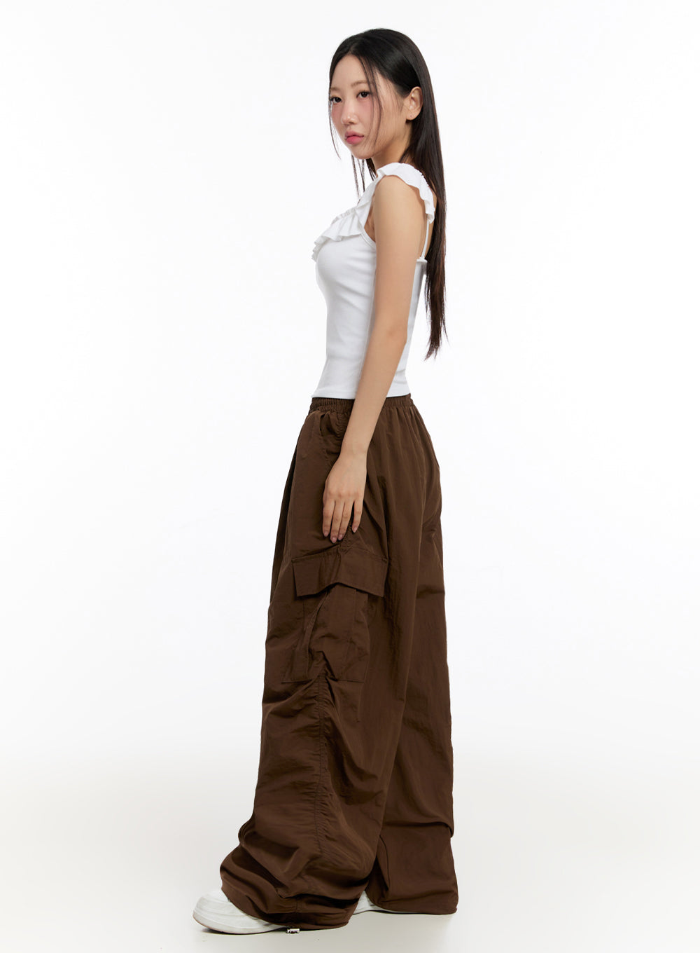 Slim-Fit Frill Tank Top IU509