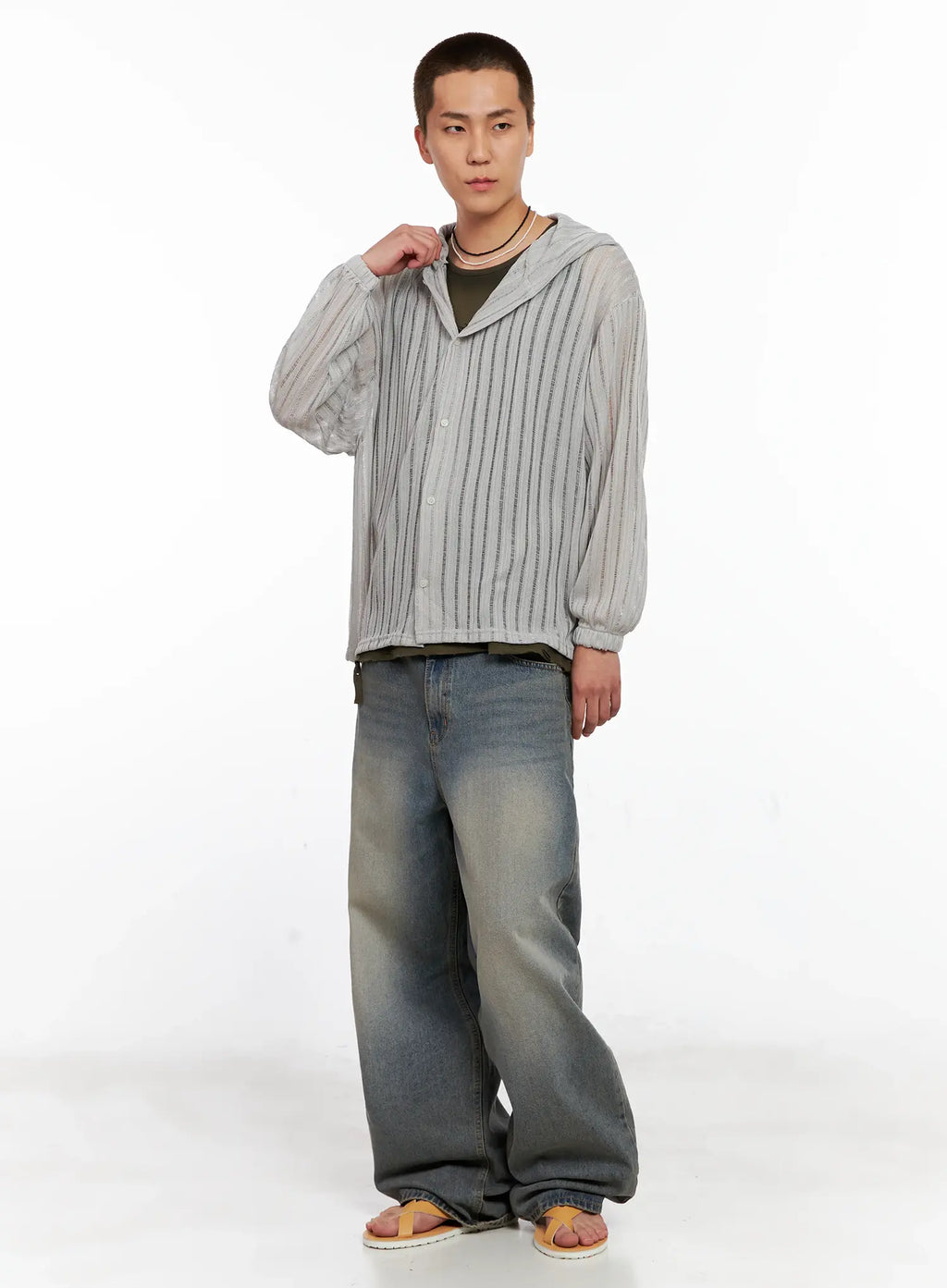 Men's Ribbed Knit Sweater IG511