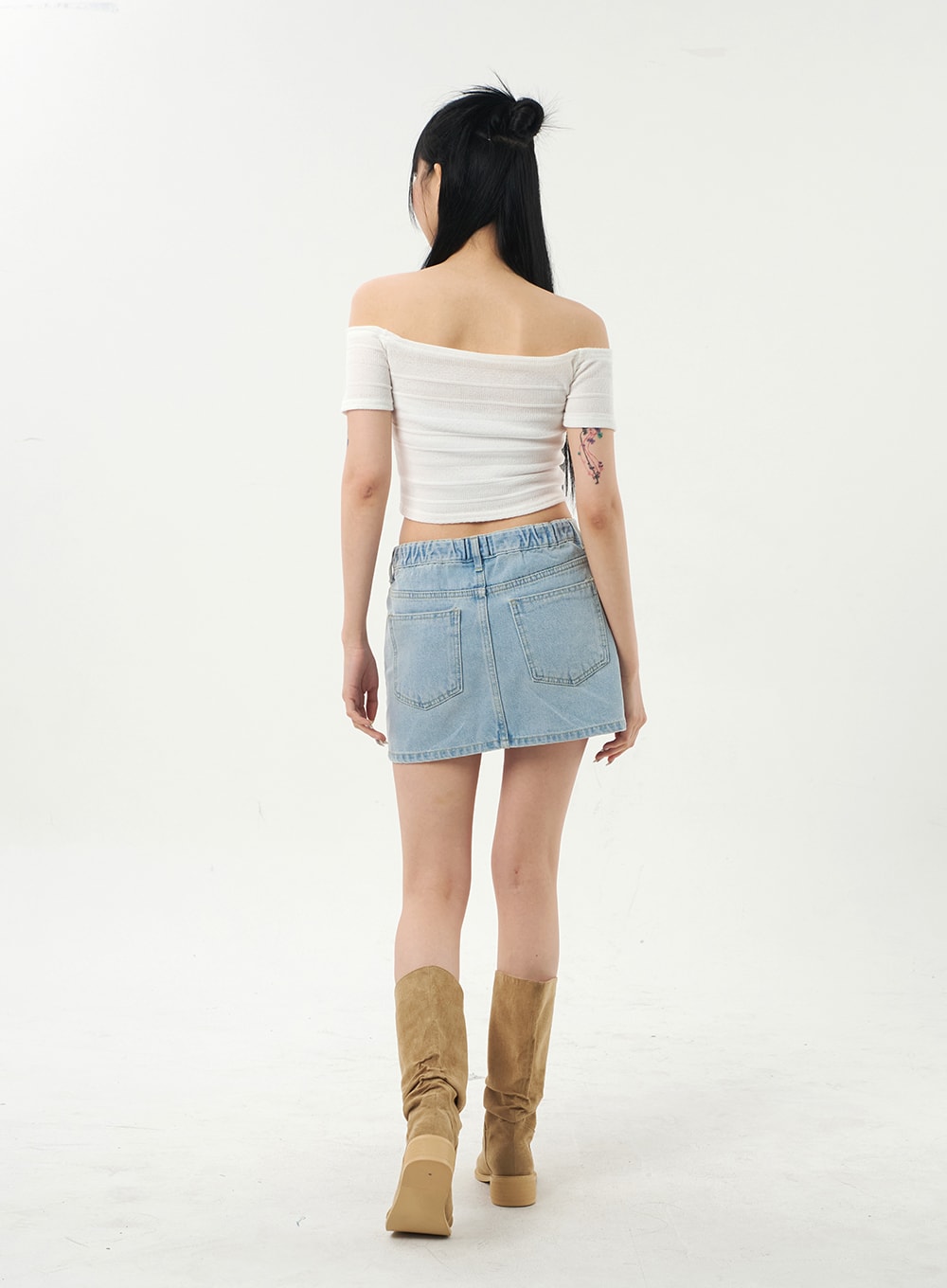 Off-Shoulder Cropped Top CA328