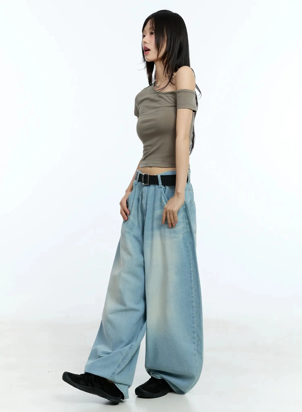 Yerim Washed Baggy Jeans IU524