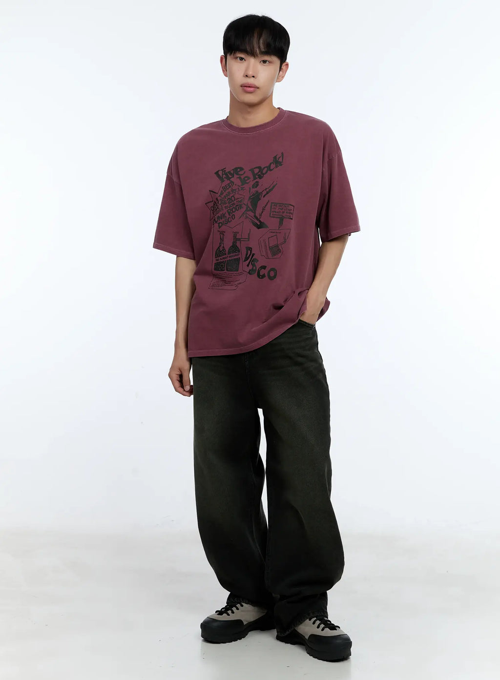 Men's Casual Wide-Fit Denim Jeans IL515