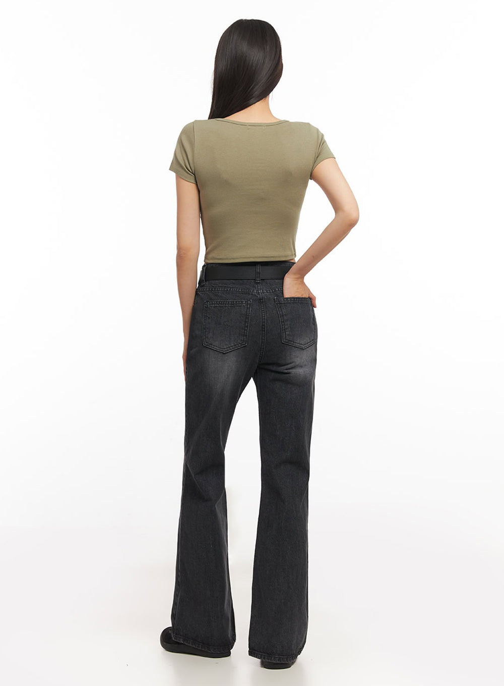 Square Neck Crop Tee IA504