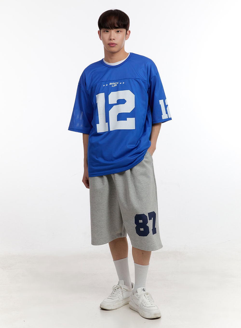 Men's Graphic Wide-Fit Sweat Shorts IA504