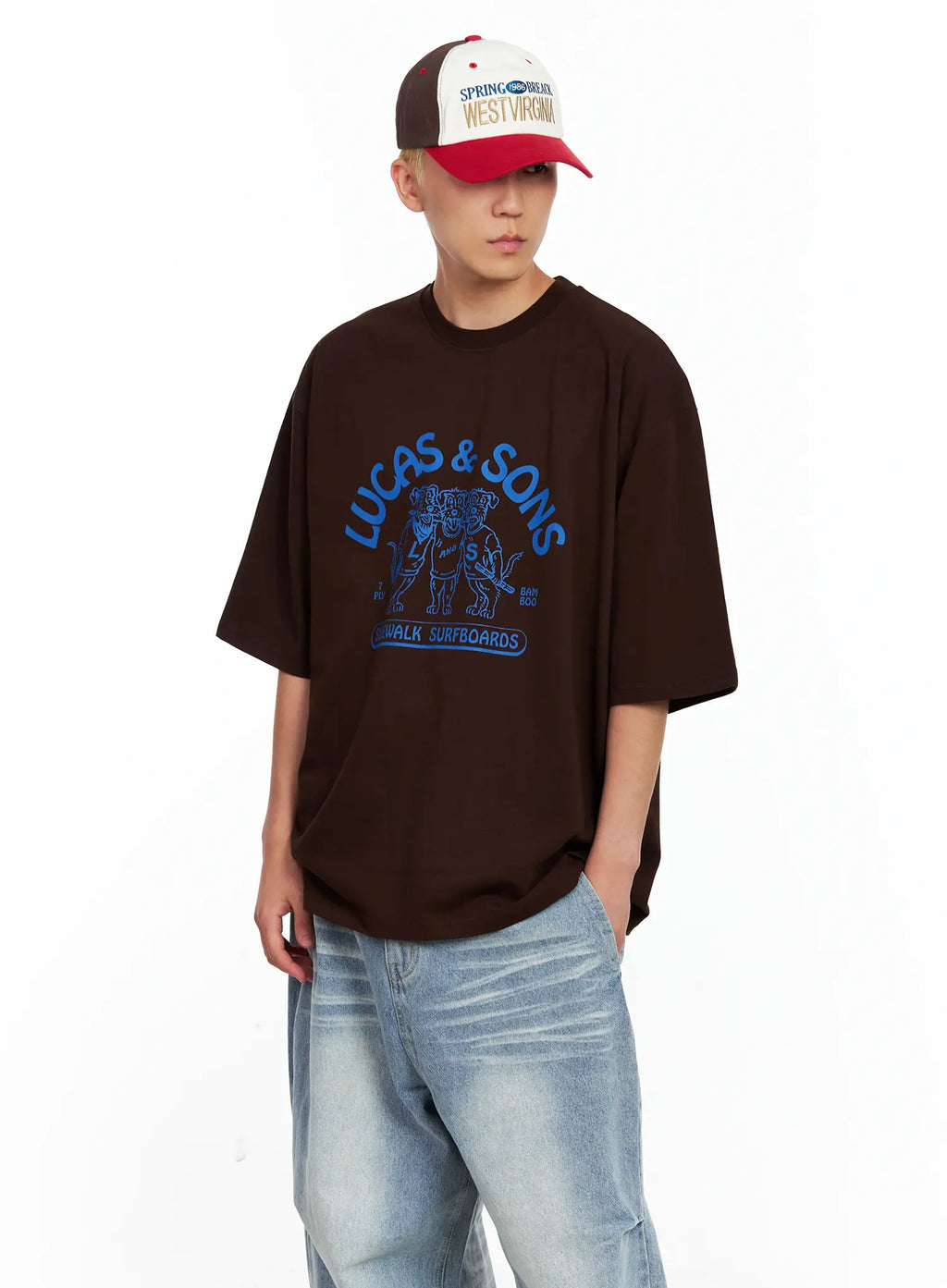 Men's Lucas Graphic Oversized Tee IL514