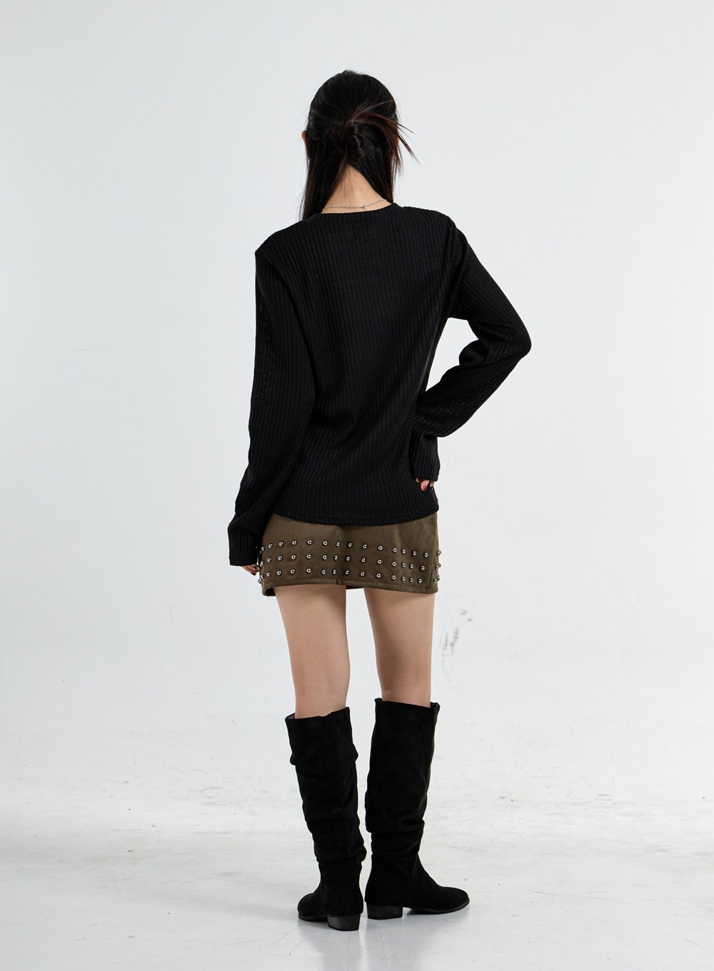 Round Neck Printed Knit CO07