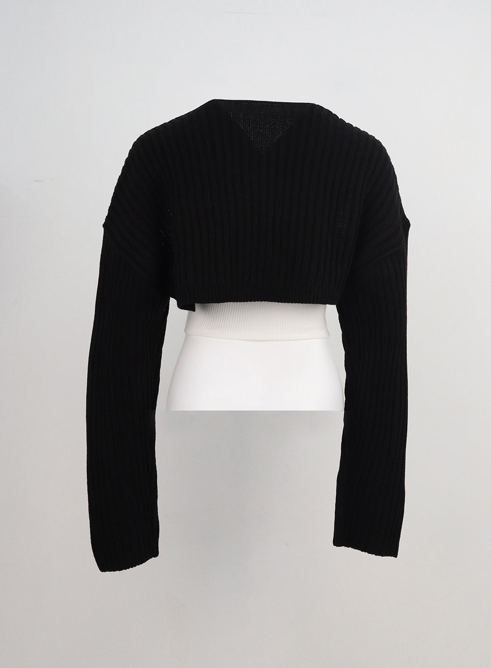 Ribbed Bolero Shrug BA09