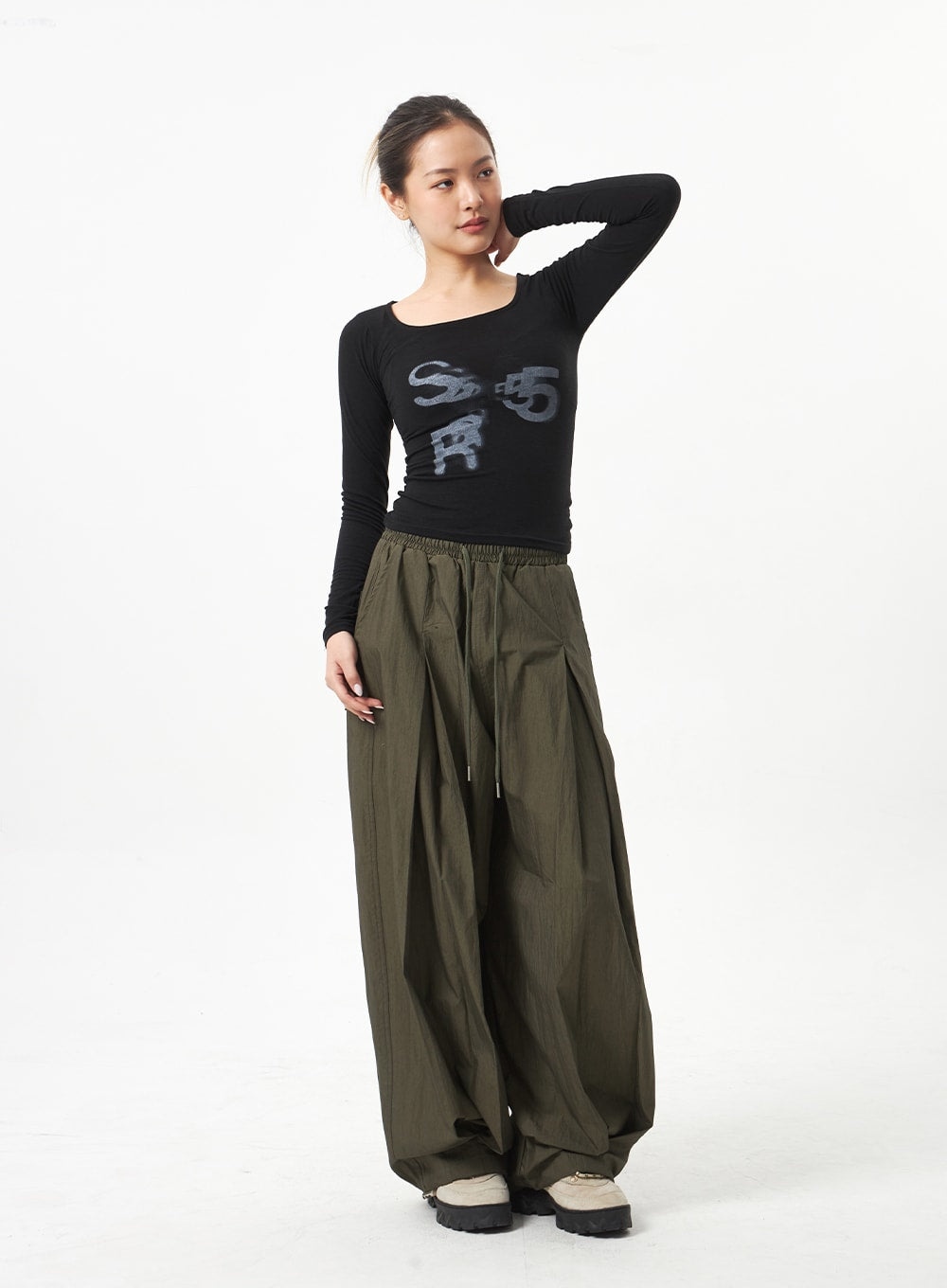 Square Neck Cropped Top CA318