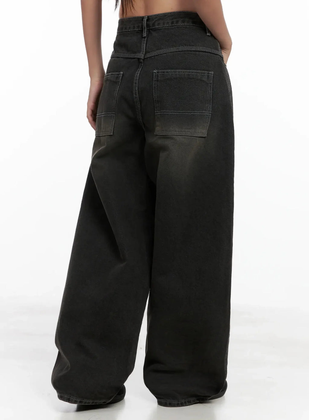 Hari Dark Washed Baggy Jeans IG527