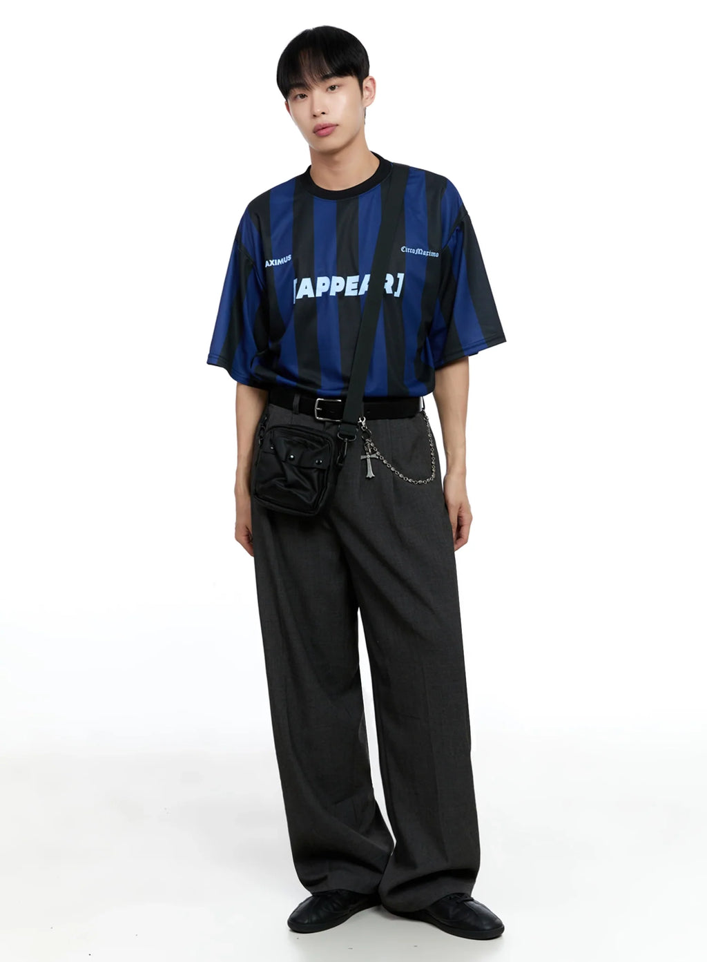 Men's Pintuck Wide-Leg Pants IG520