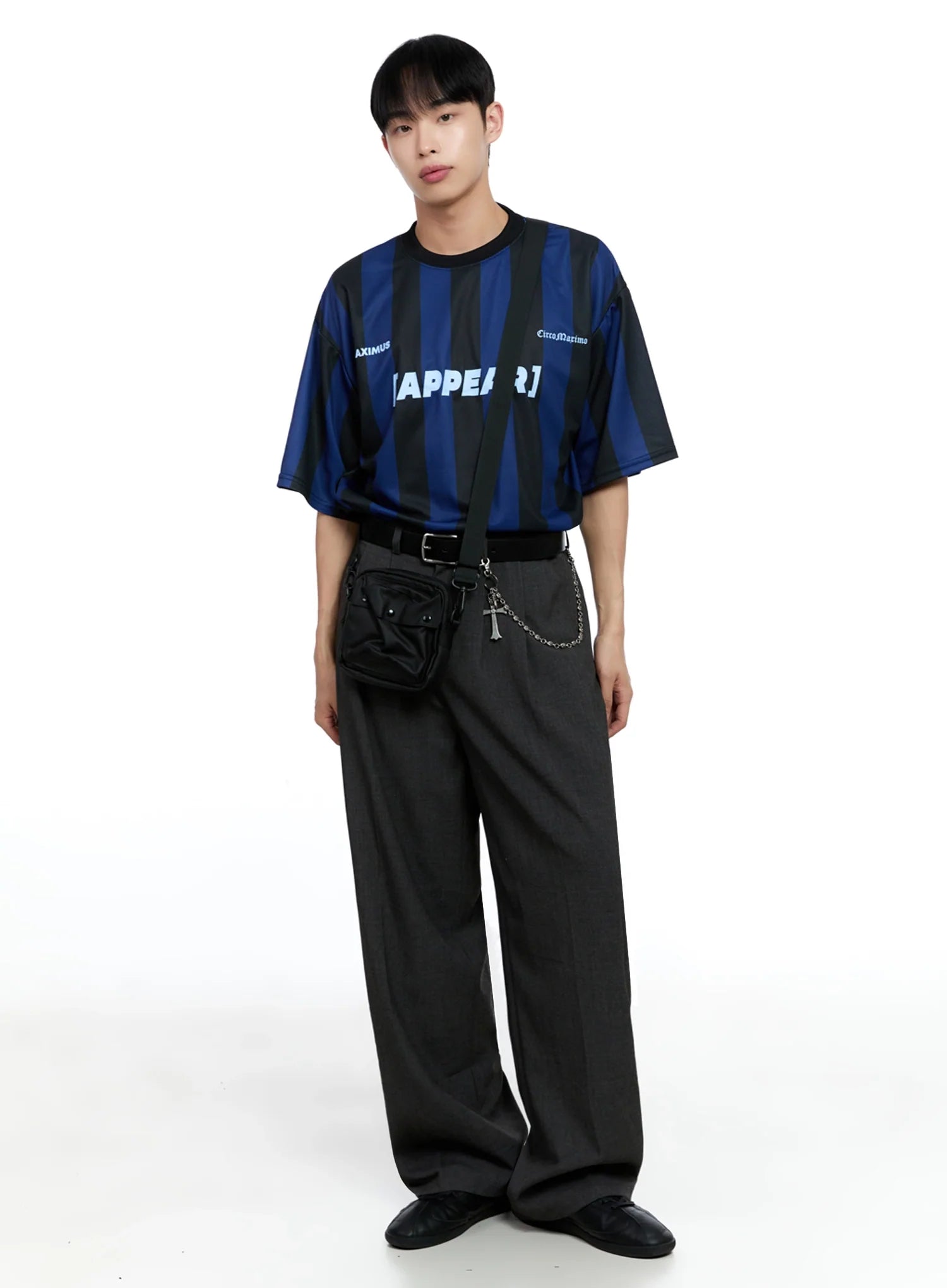 Men's Pintuck Wide-Leg Pants IG520