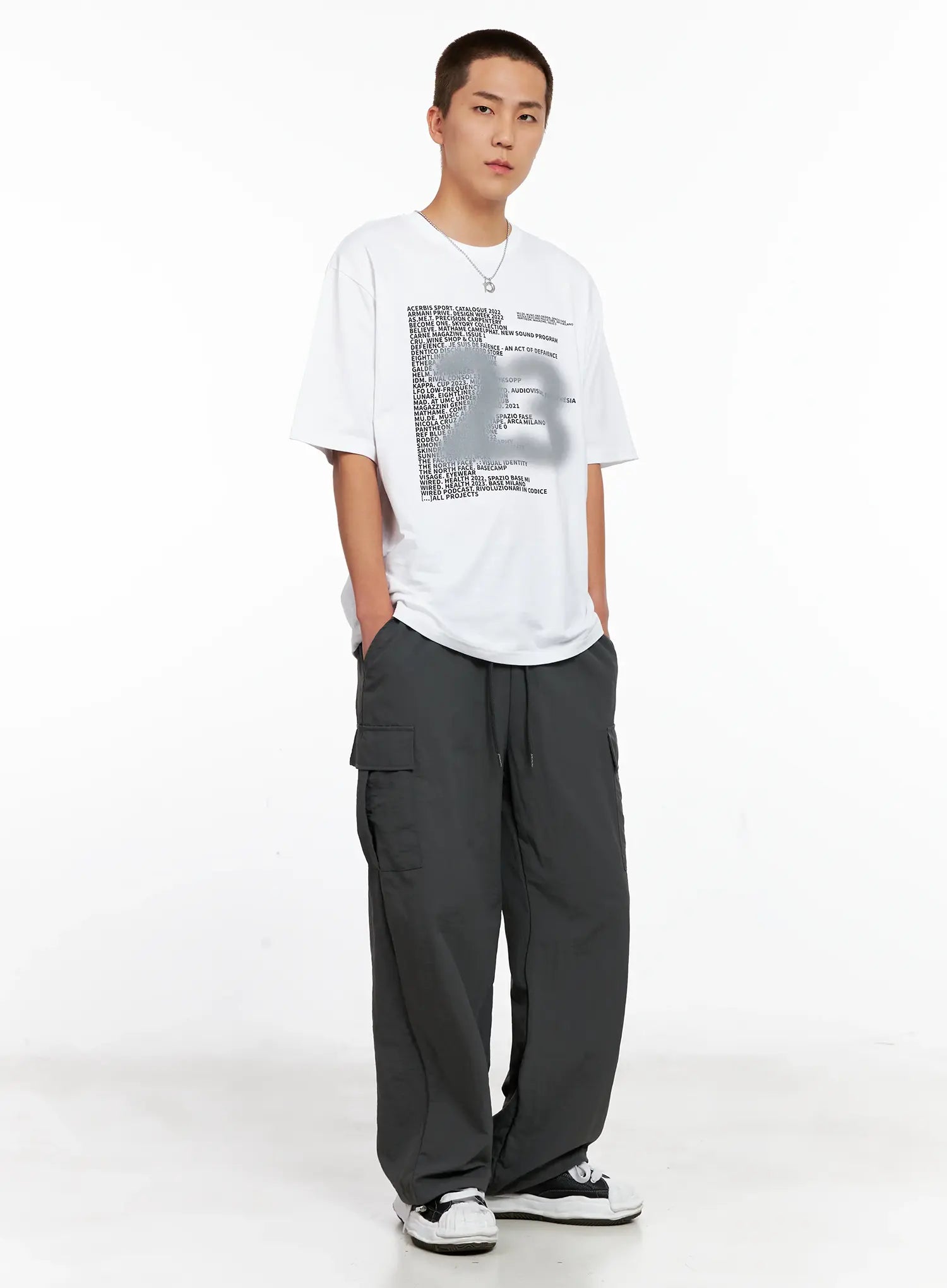 Men's Graphic Spray-Print Tee IG508