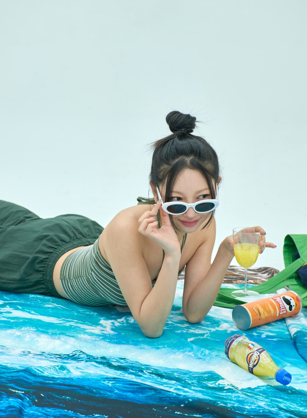 Drawstring Baggy Track Pants IF309