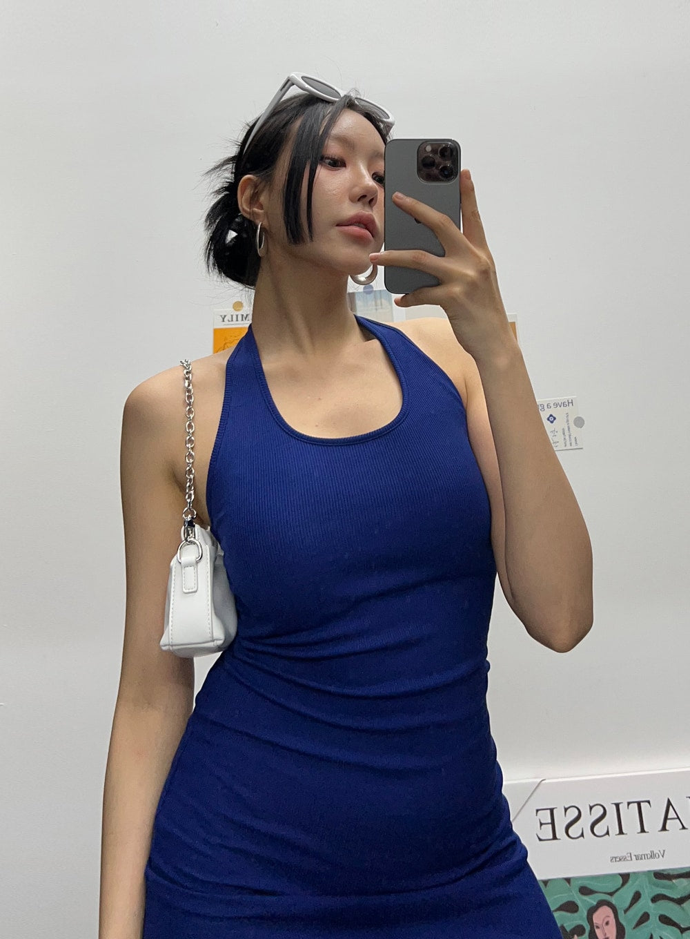 Halter Neck Mini Dress IU322