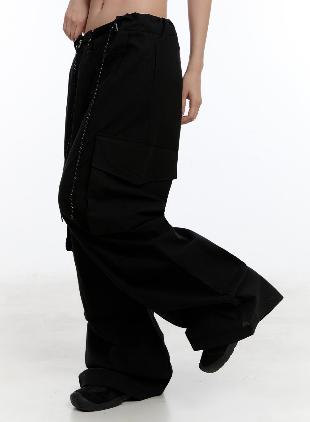 Pintuck Wide-Leg Pants IU509