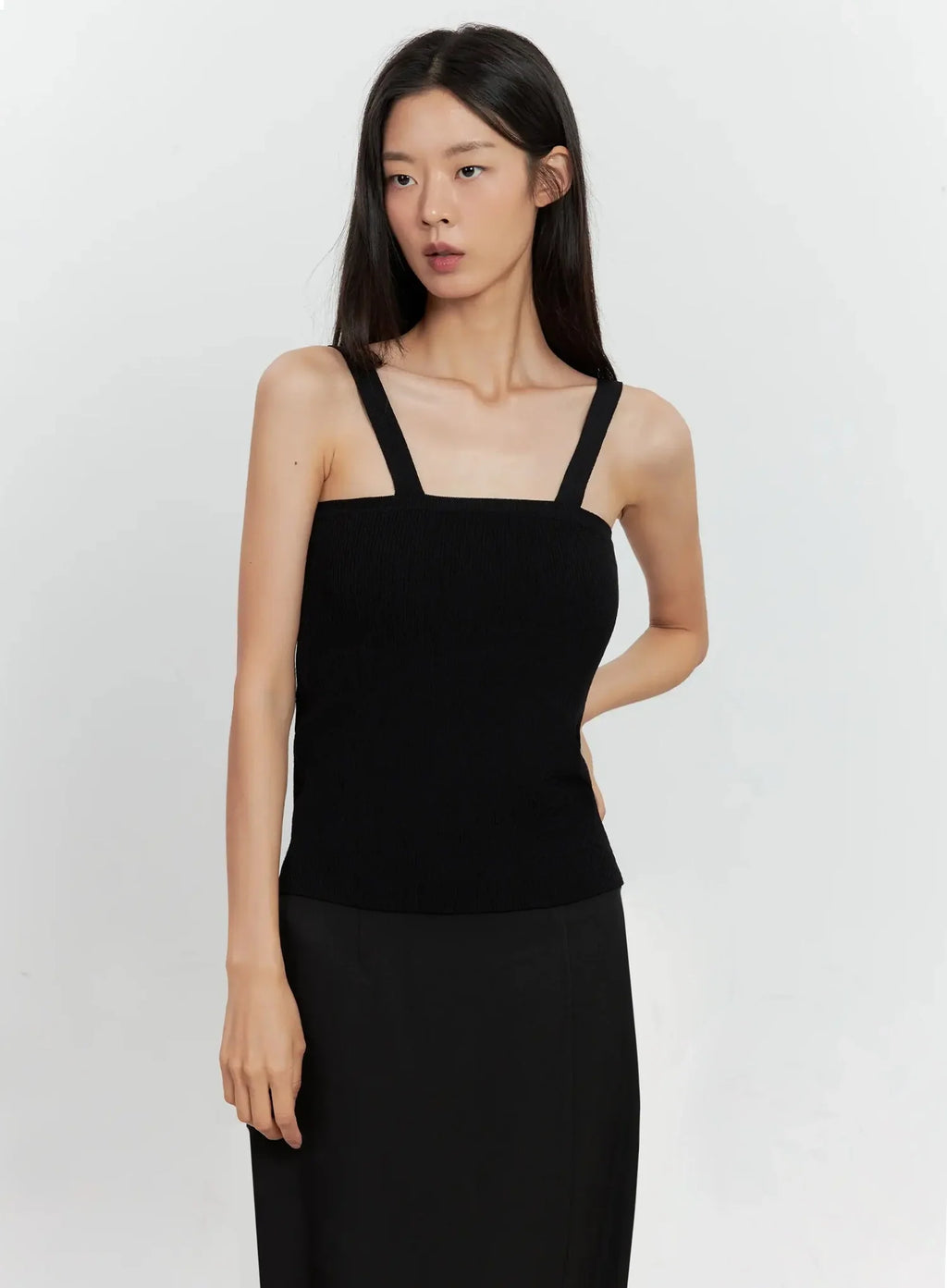 Ribbed Knit Tank Top IL528