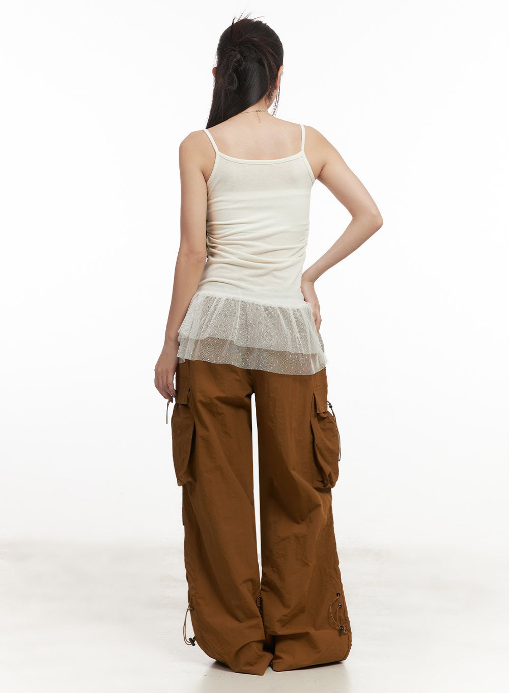 Polka-Dot Layering Skirt Cami Top IM525