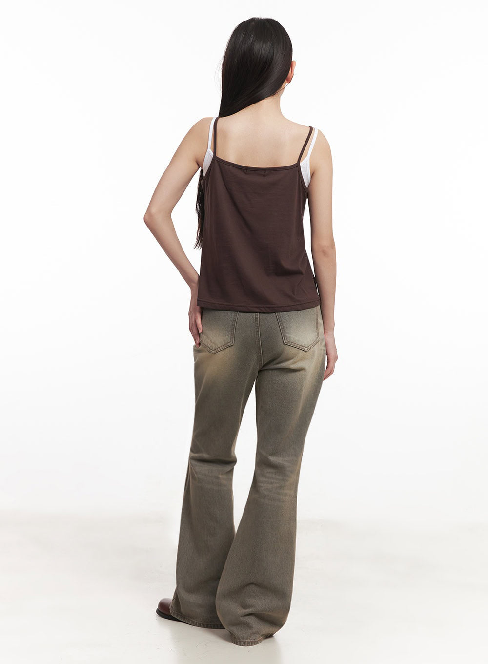 Sherry Washed Slim-Fit Bootcut Jeans IM528