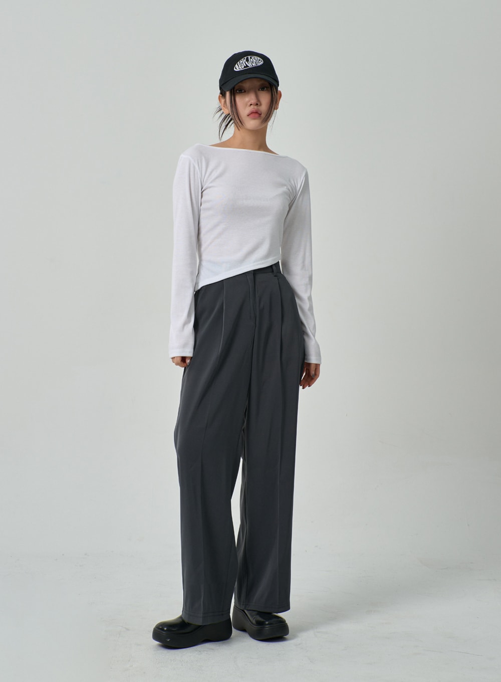 Wide Leg Tailored Pants IF315