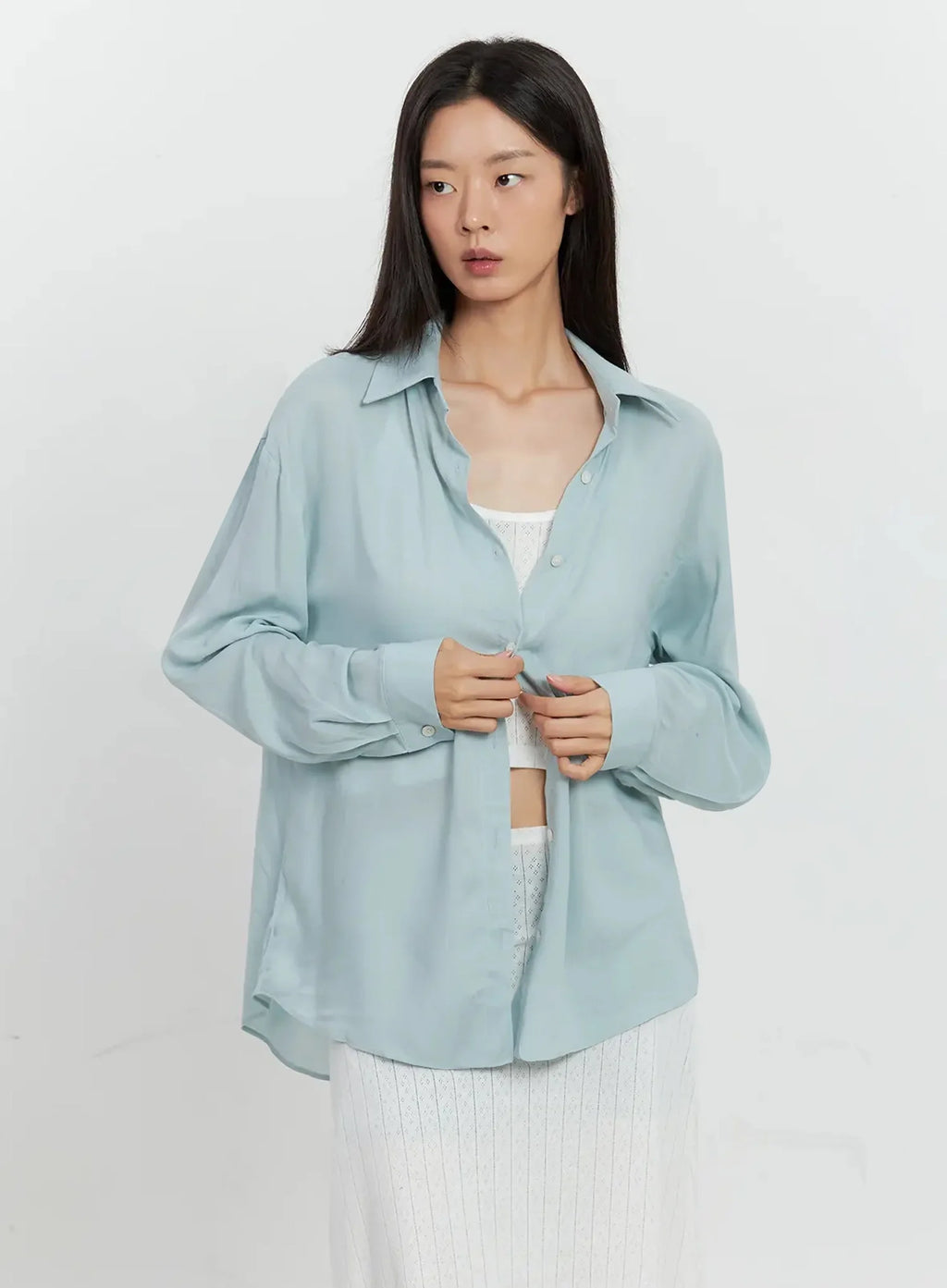 Classic Long-Sleeve Button-Up IL528