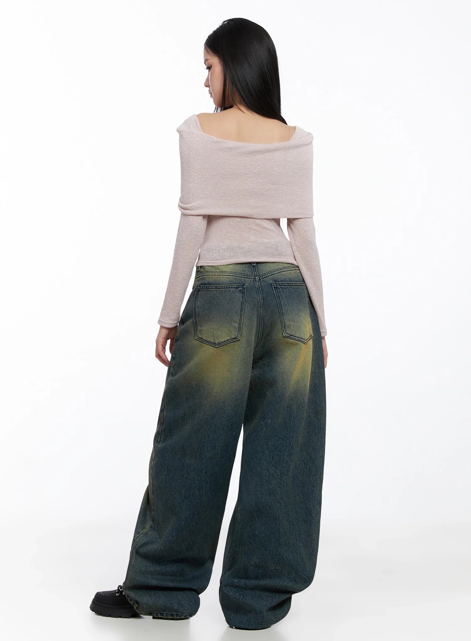Elora Washed Baggy Jeans IS525