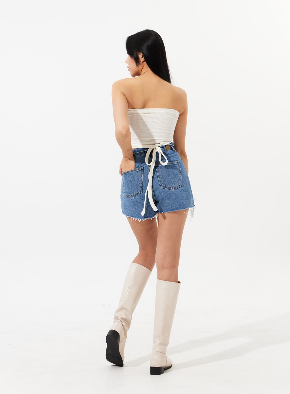 High Waist Denim Shorts IM308