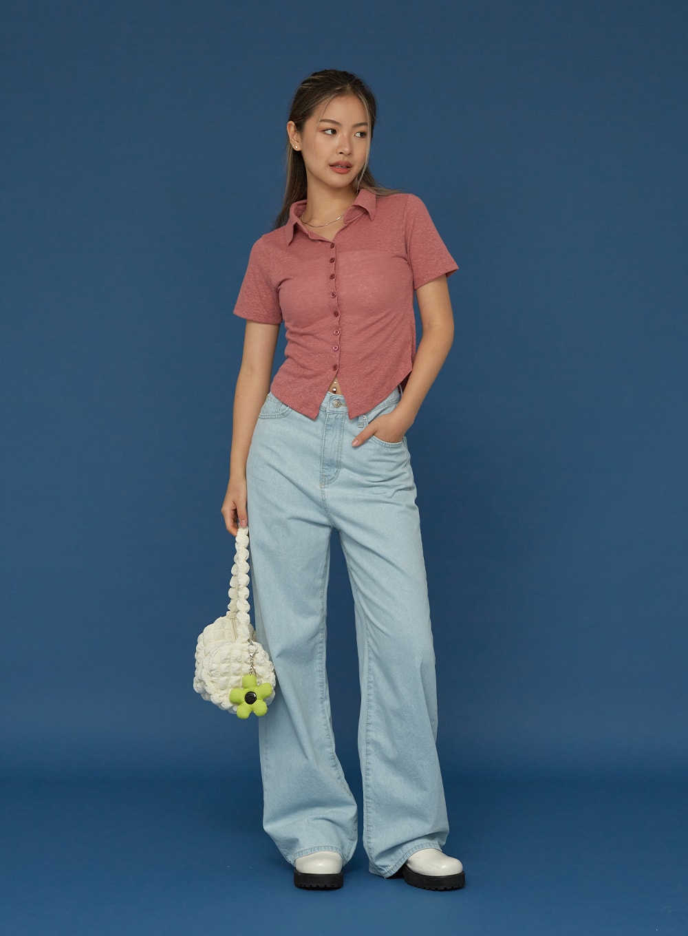 Basic Wide Denim Pants CG02