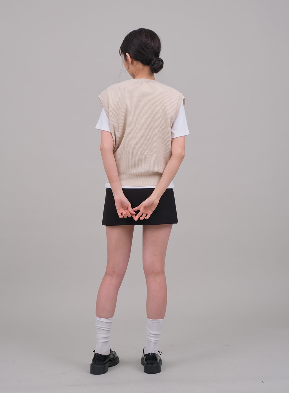 V Neck Knit Vest C2701