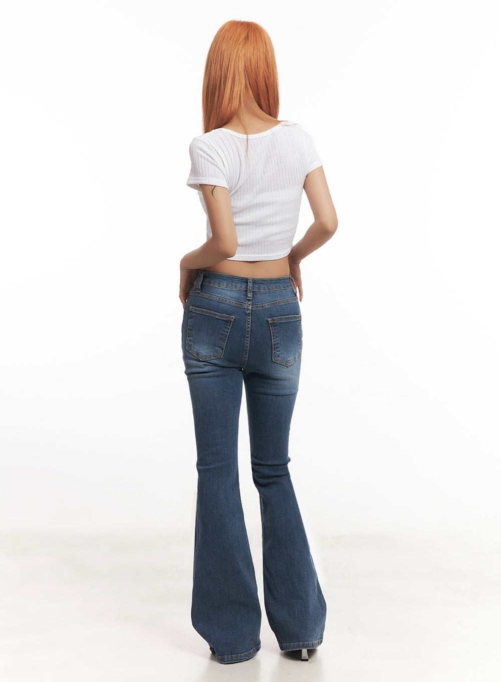 Zip-Up Square-Neck Crop Top IA517