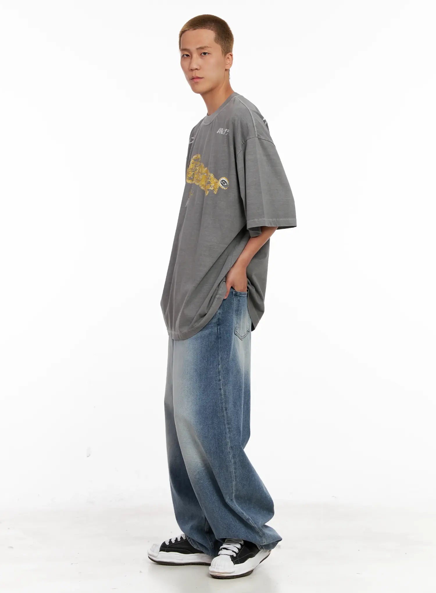 Men's Balloon-Fit Denim Jeans IL518