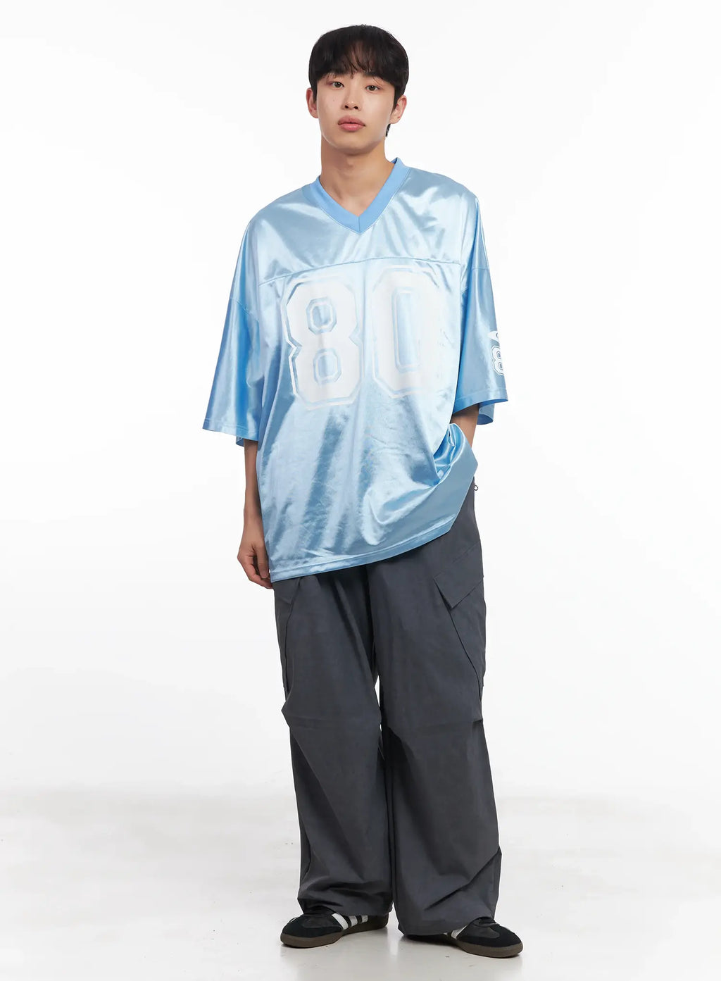 Men's Wide-Leg Cargo Pants IU519