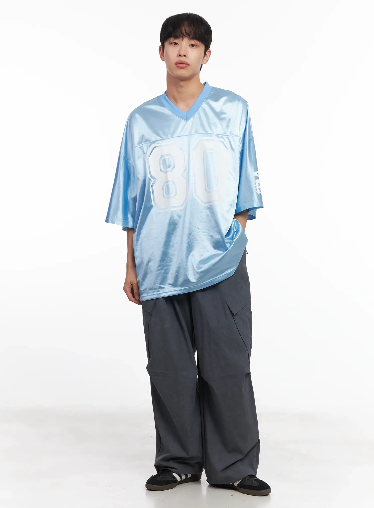 Men's Wide-Leg Cargo Pants IU519