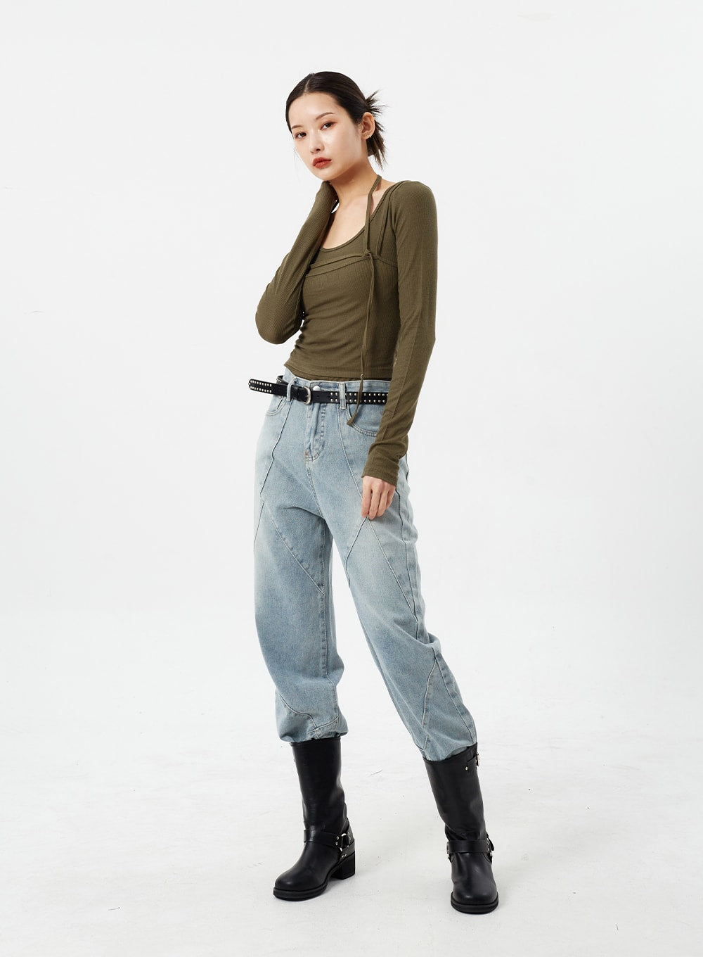 Layered Neck Strap Top CM307