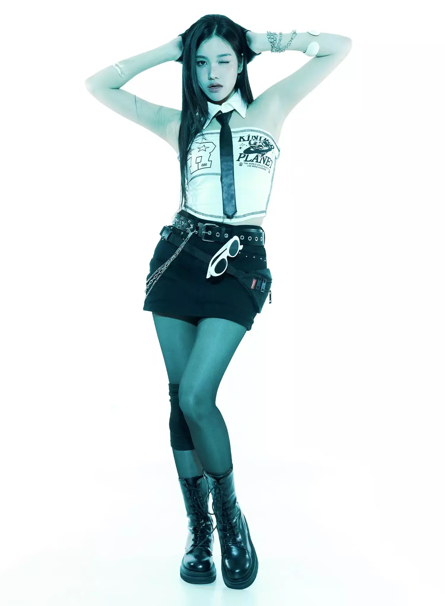 Studded Mini Skirt IS525