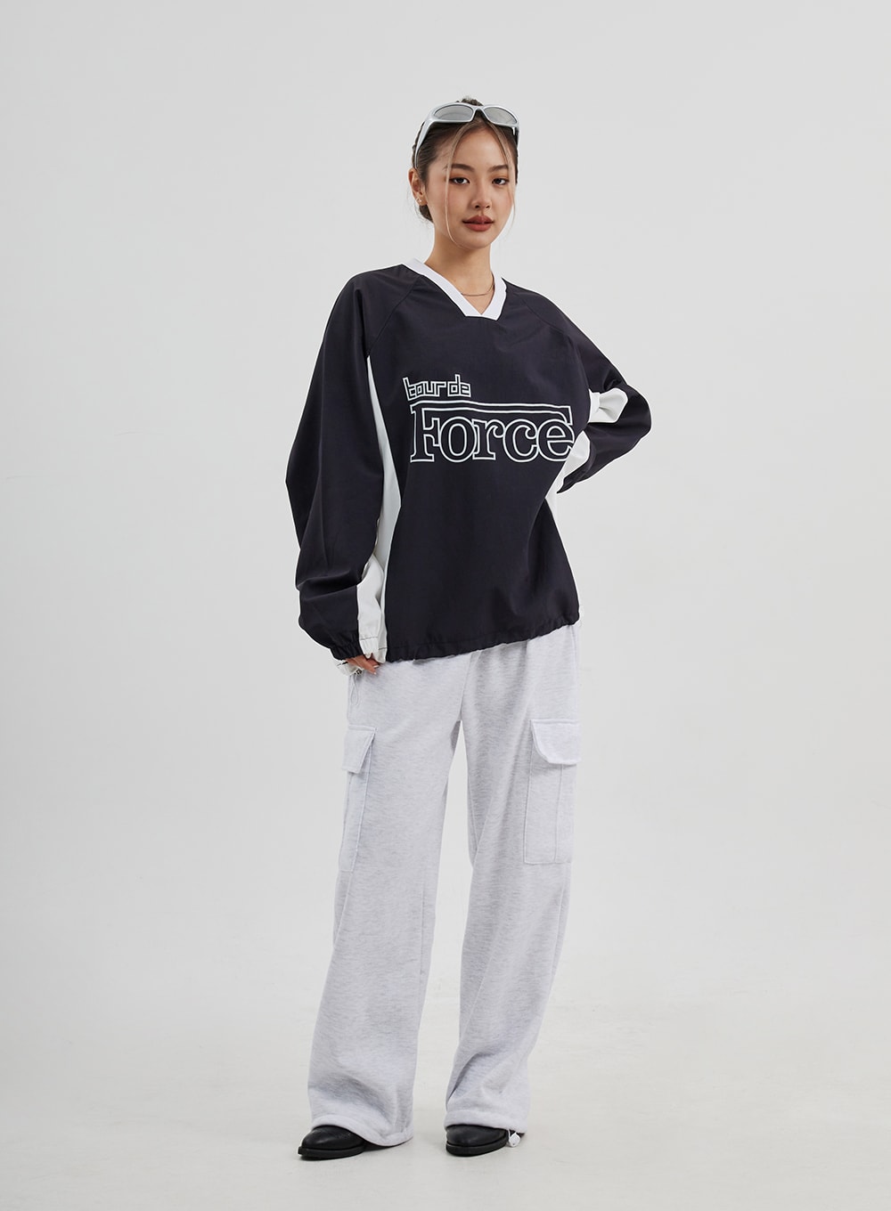 Cargo Wide Leg Track Pants Unisex CJ313