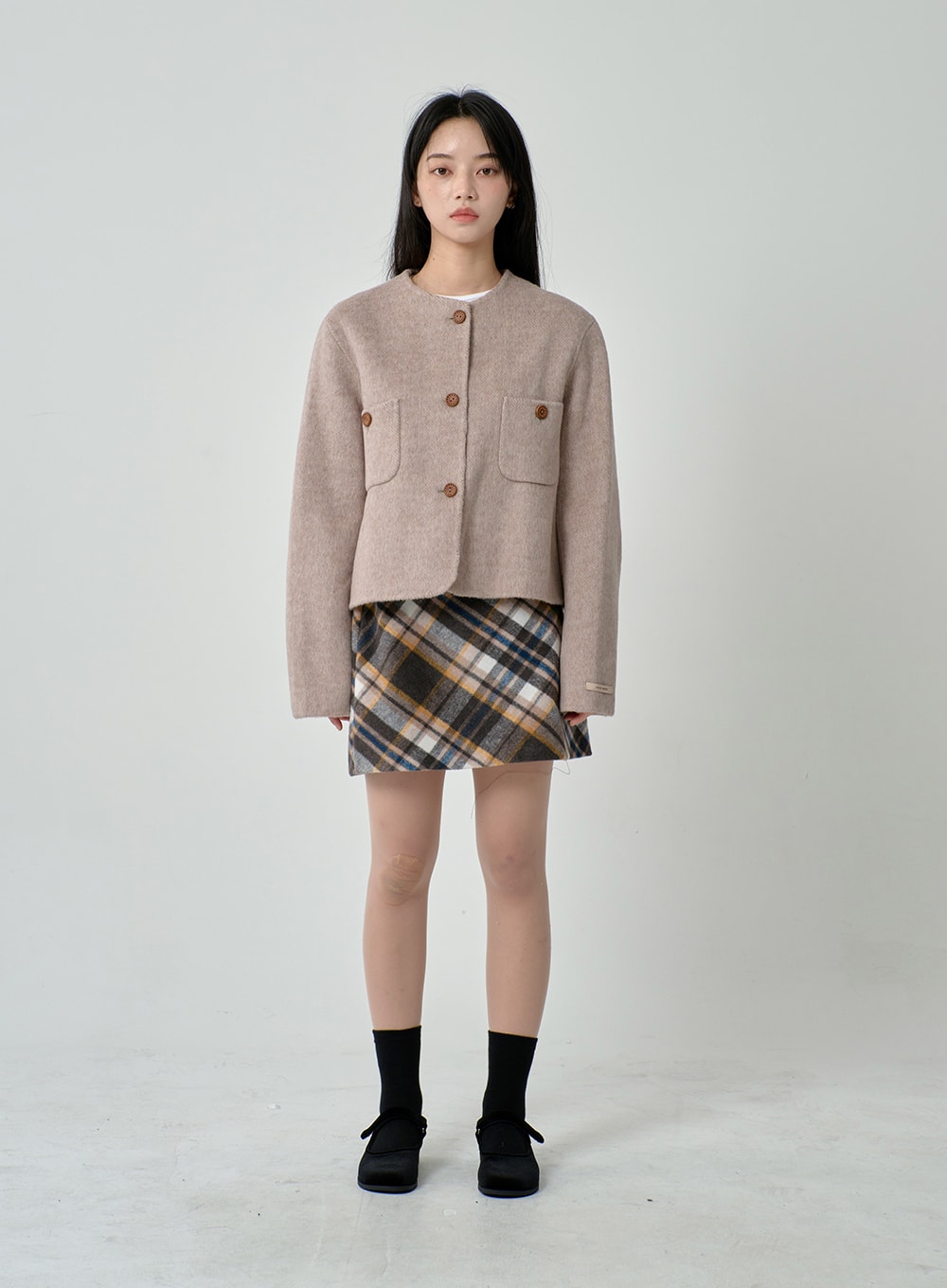 Wooden Button Jacket ON11