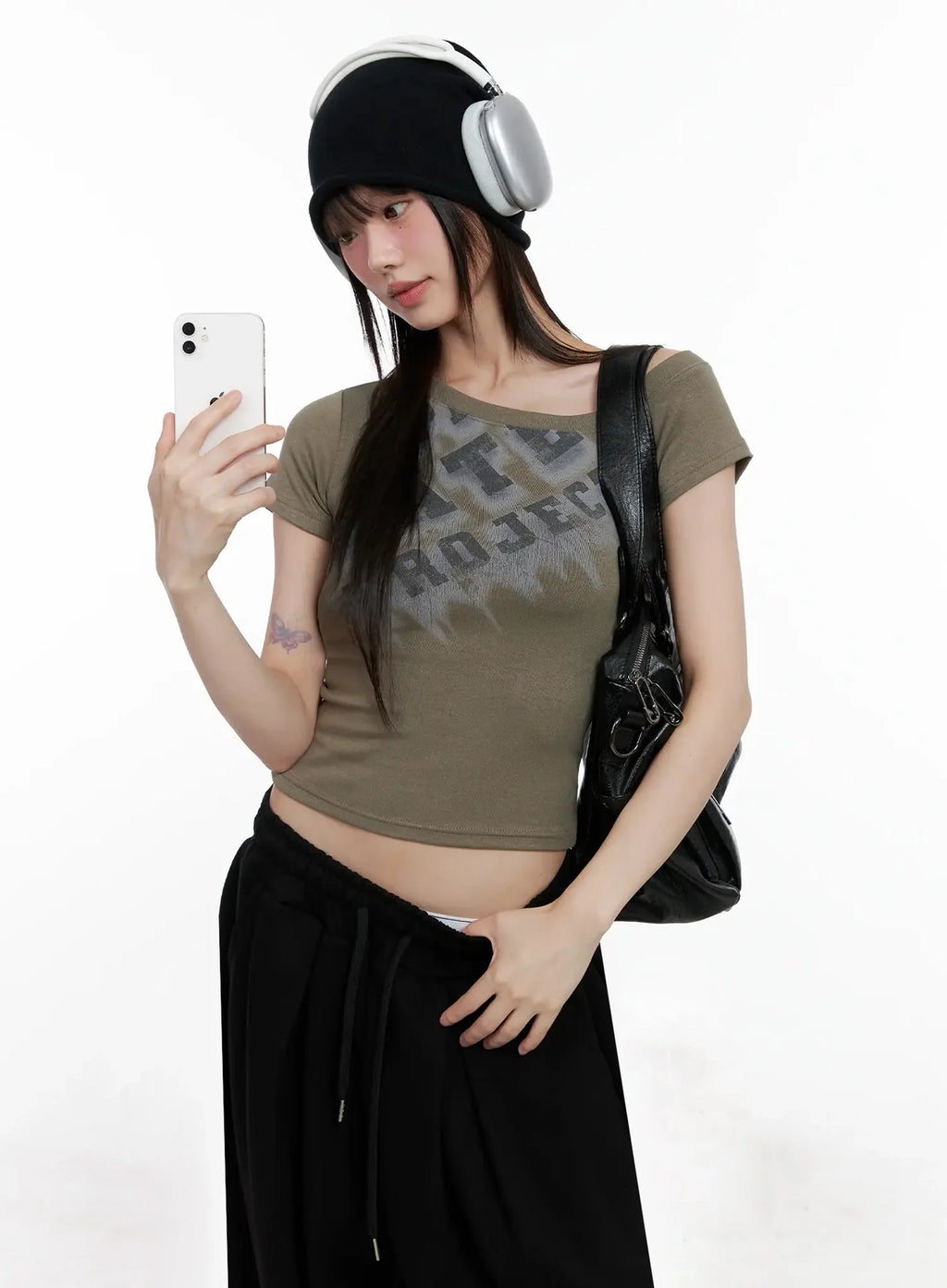 Wide-Leg Drawstring Sweatpants IL528