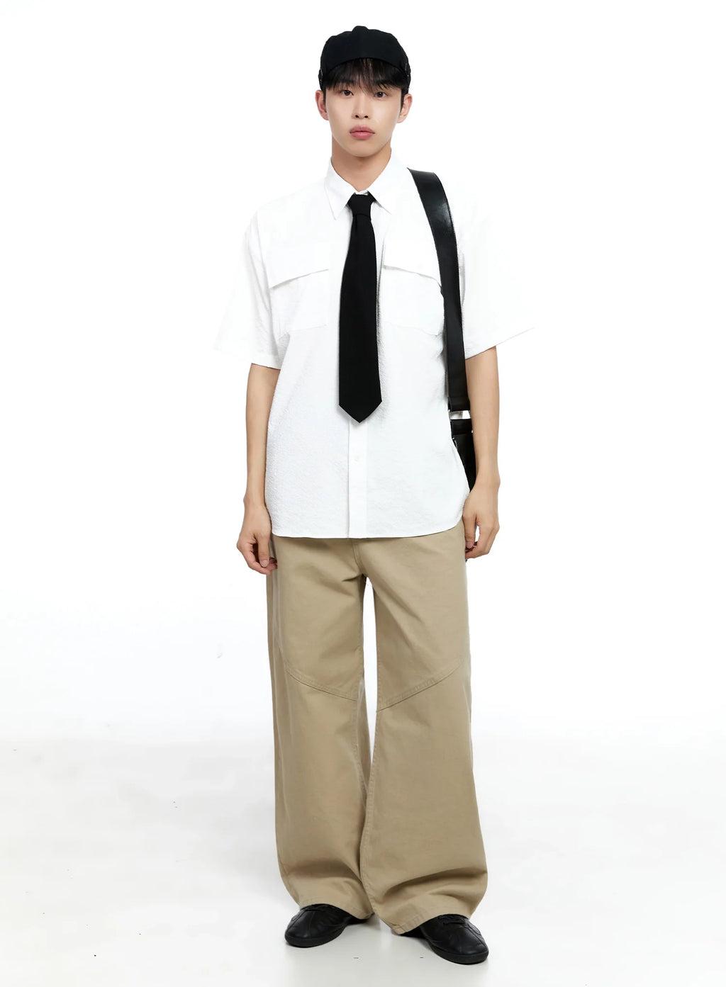 Men's Casual Crinkle Texture Shirt IG520