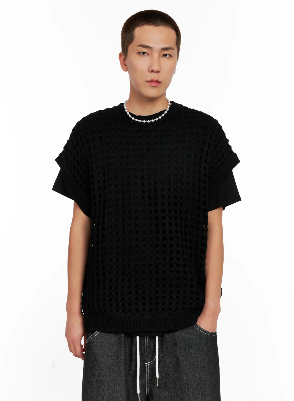 Men's Mesh Knit Vest IG508