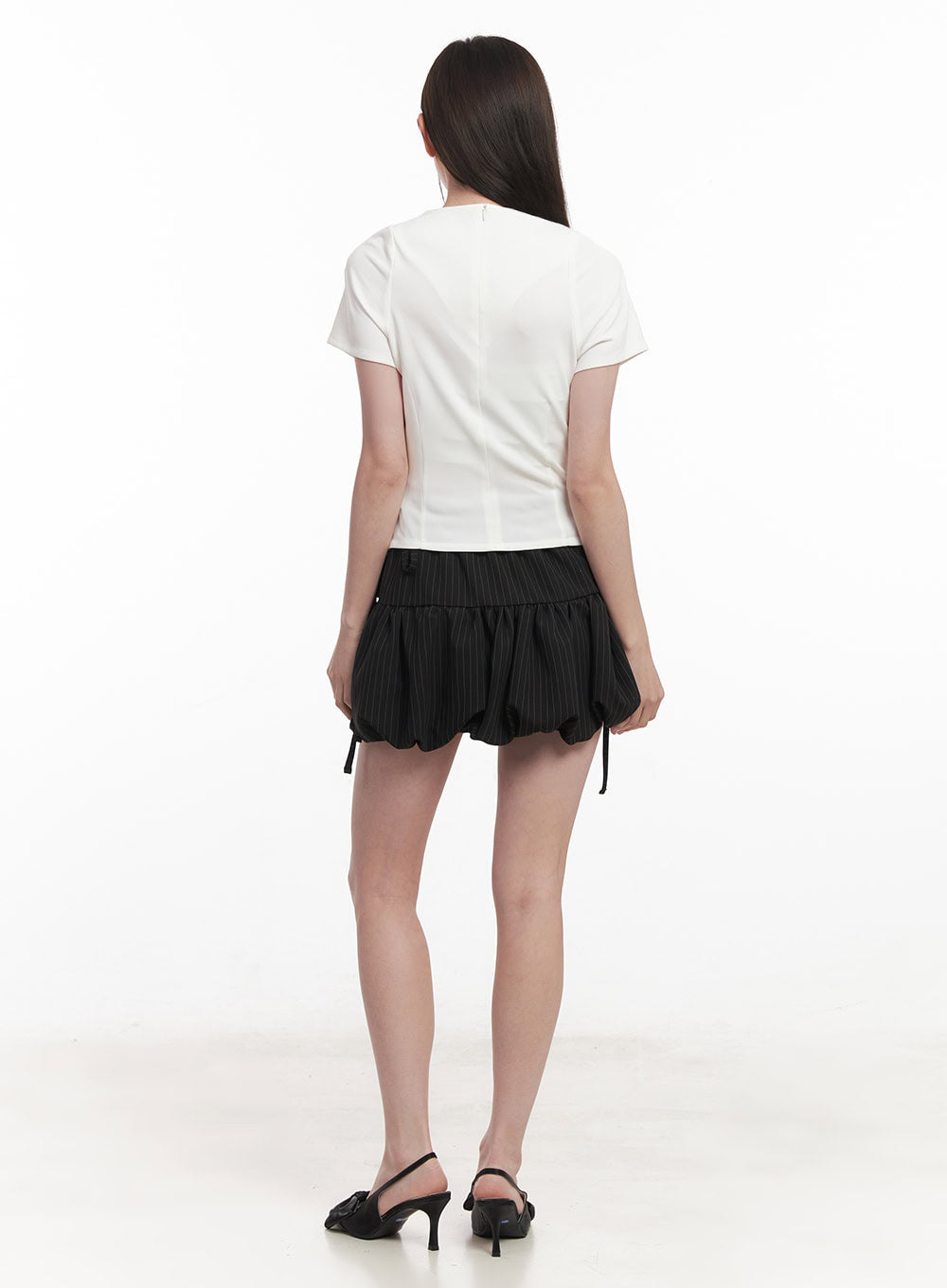 Classy Mock-Neck Blouse Top IY509