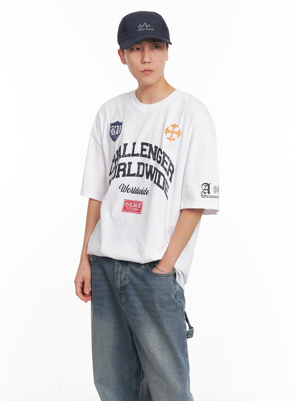 Men's Oversized Graphic T-Shirt IY505