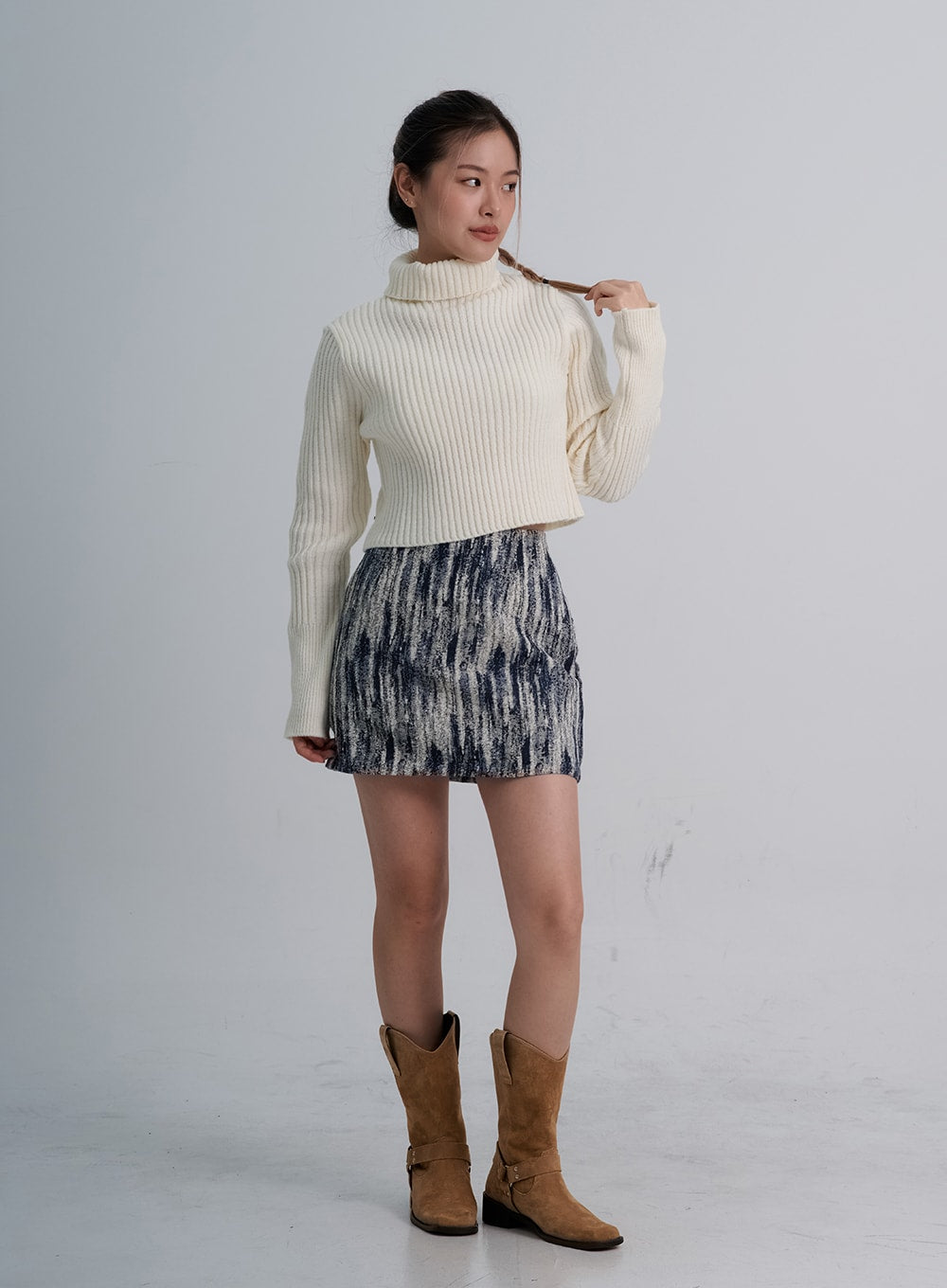 Turtleneck Crop Knit CO20