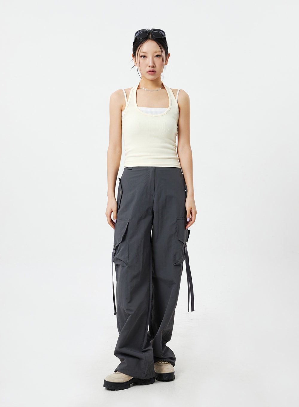 Neck Strap Knit Top CM324