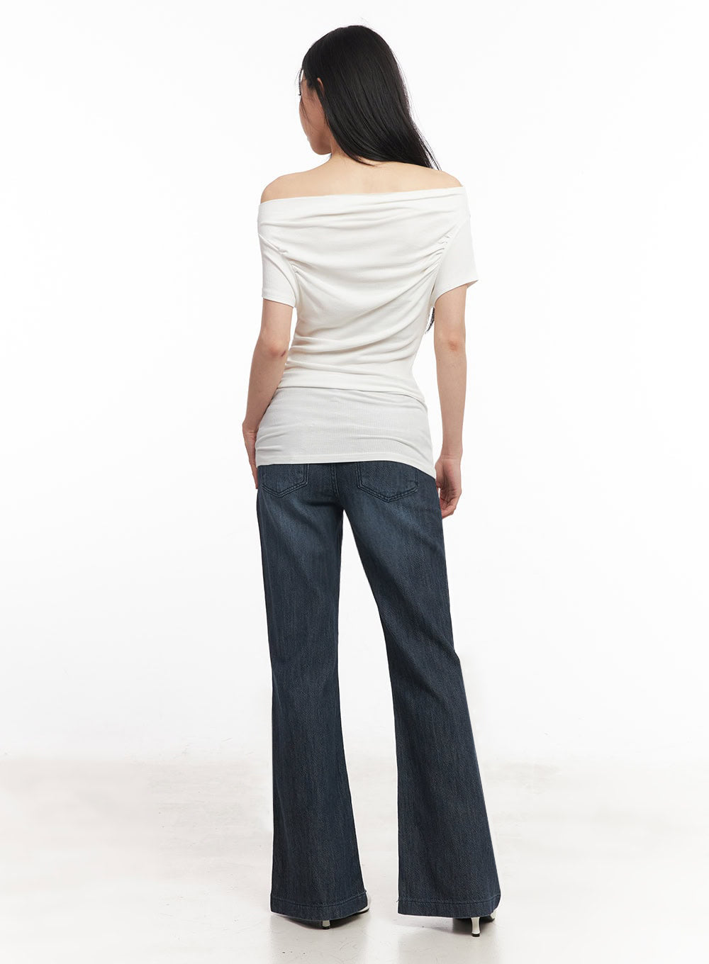 Off-Shoulder Slim-Fit Mini Dress IU509