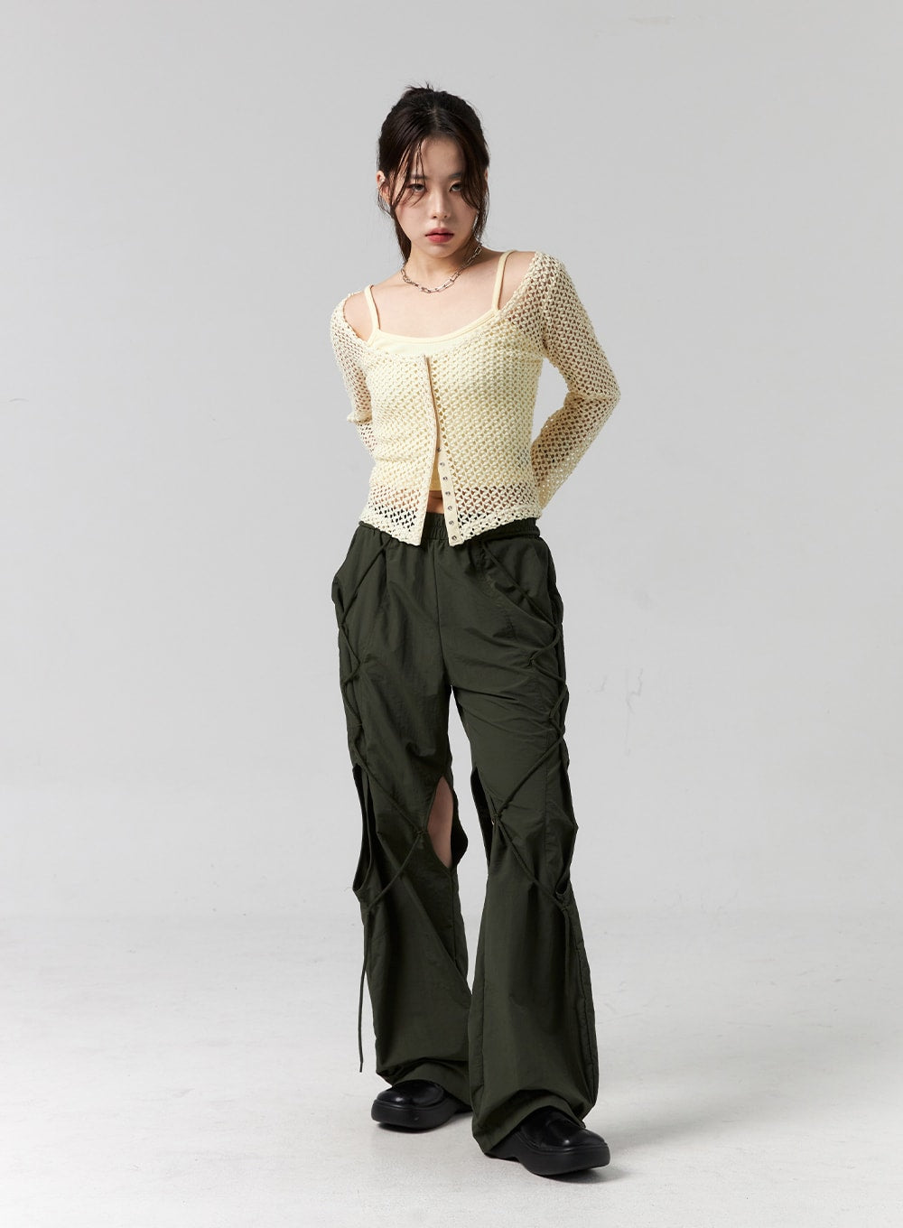 Cutout Cargo Pants CG316
