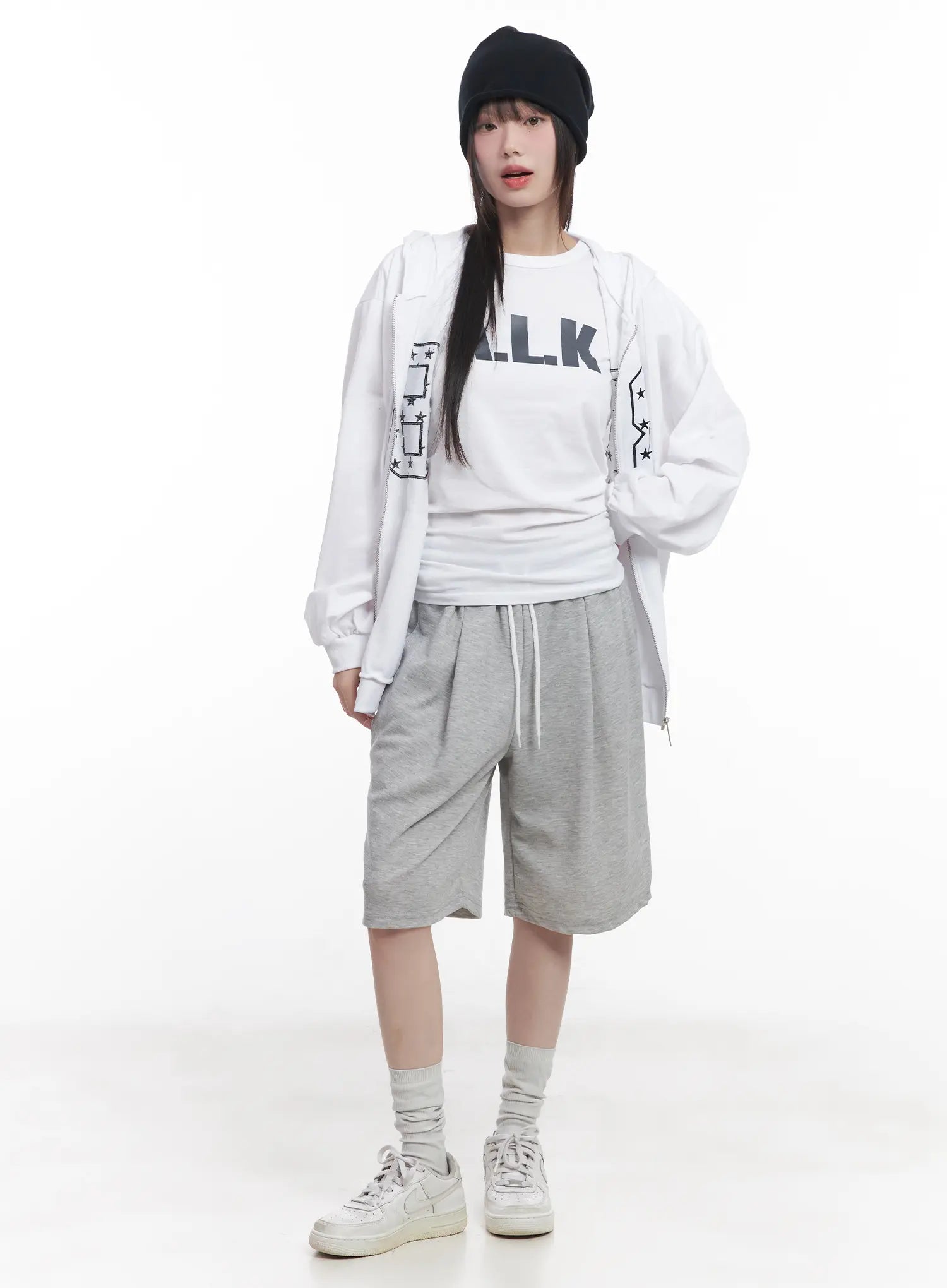 "88" Oversized Zip-Up Hoodie CU519